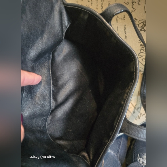 Coach Taylor Mixed N/S Tote In Black Leather/Snakeskin. Style #F23303 in GUC - Picture 9 of 16